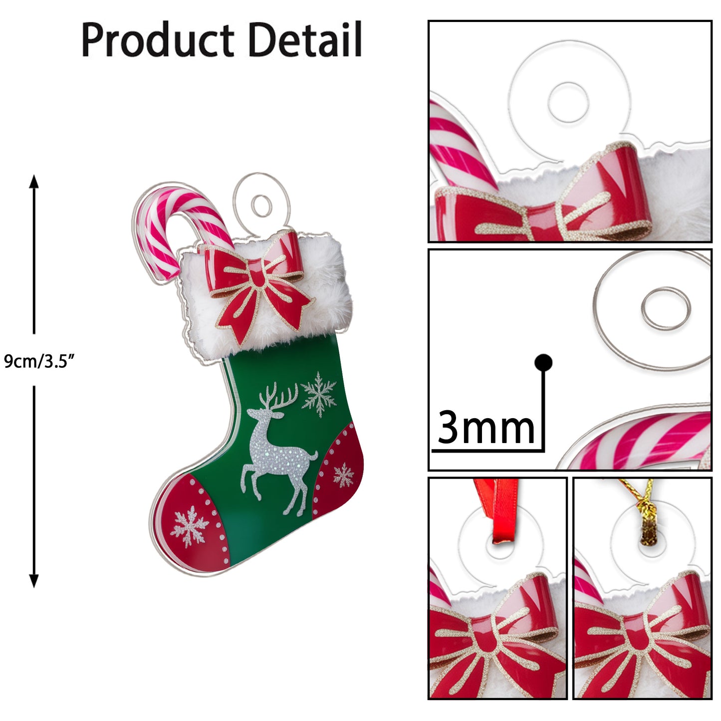 Personalized Christmas Window Decorations Pendant