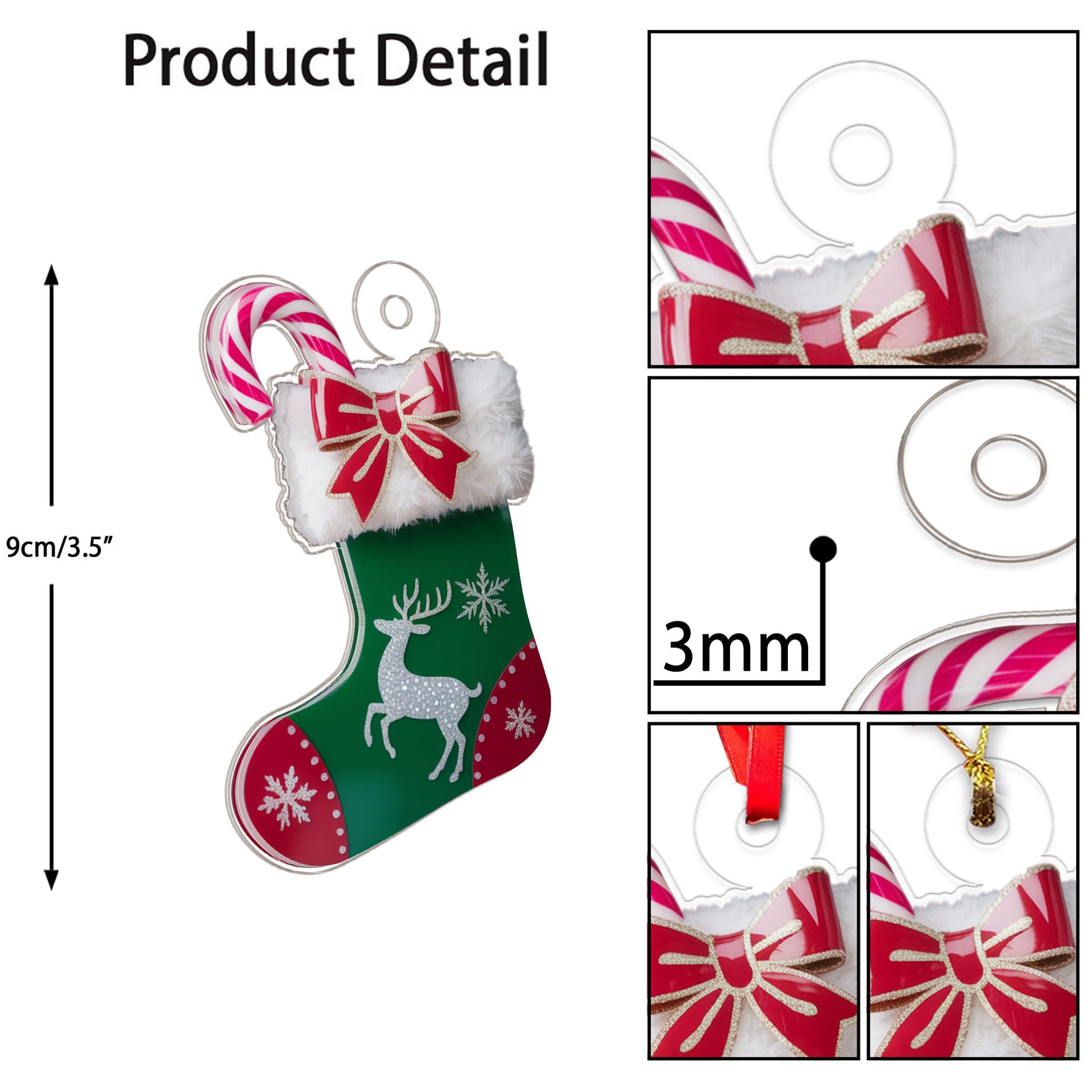 Personalized Christmas Window Decorations Pendant