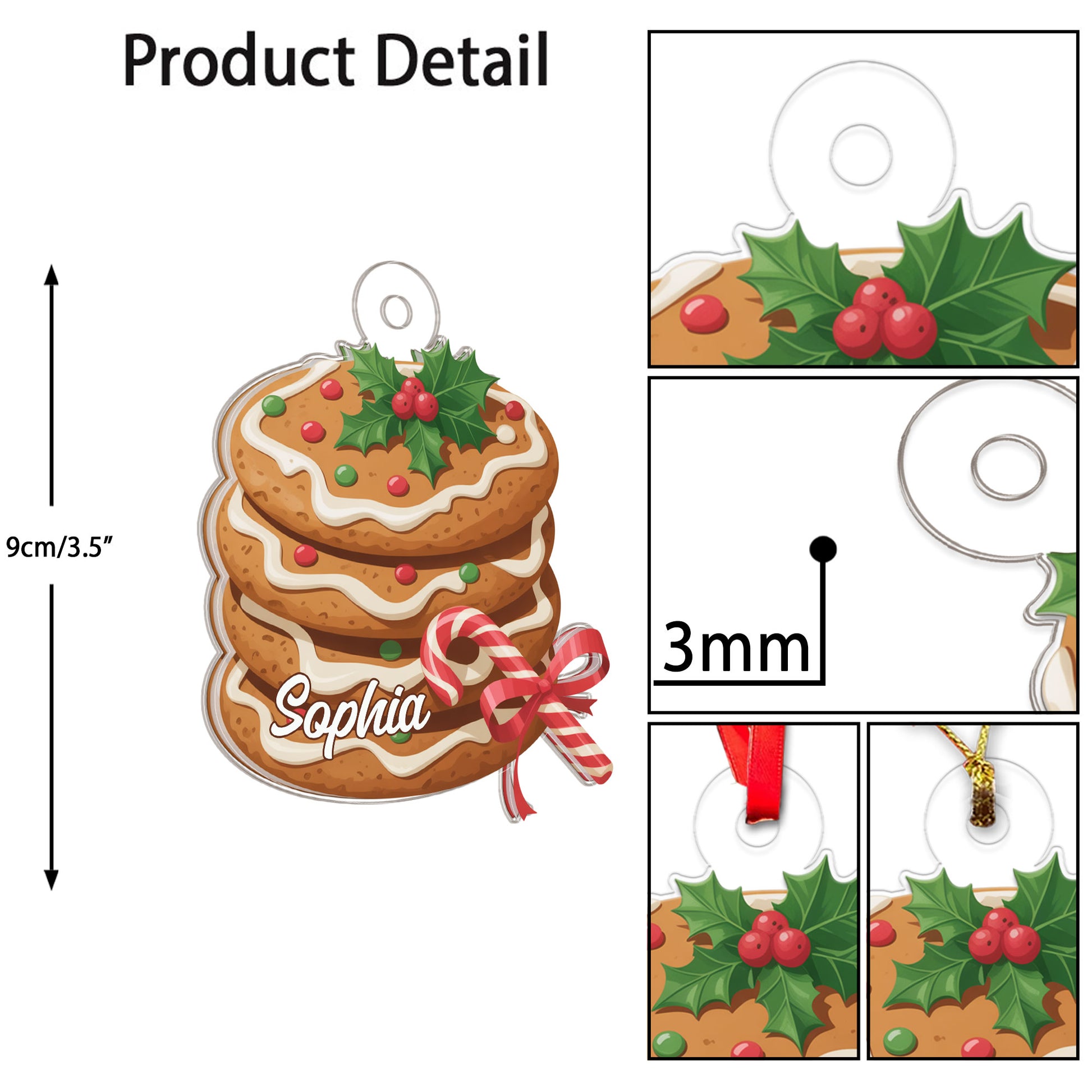 Custom Name Cookies Christmas