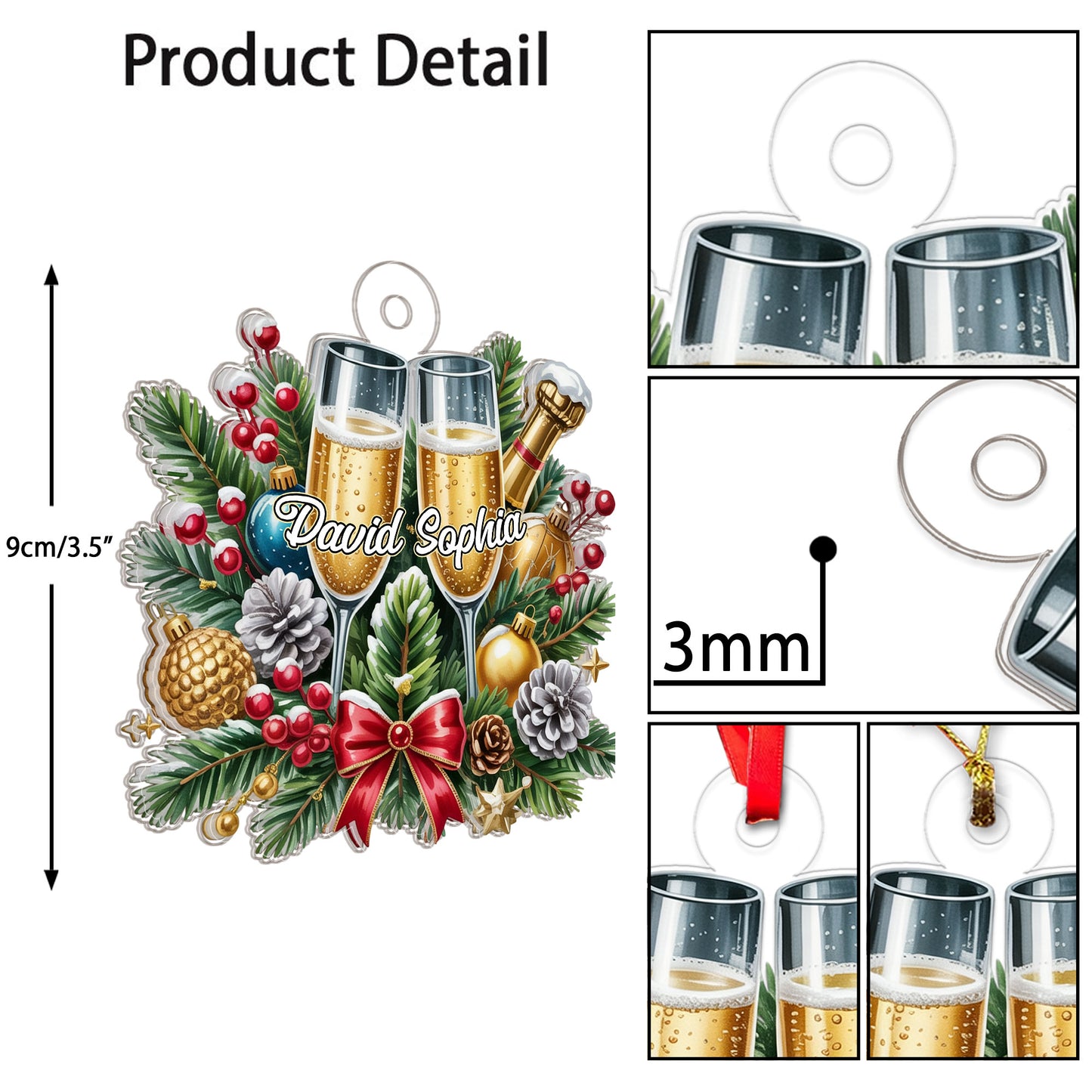 Custom Name Couple Champagne Lover