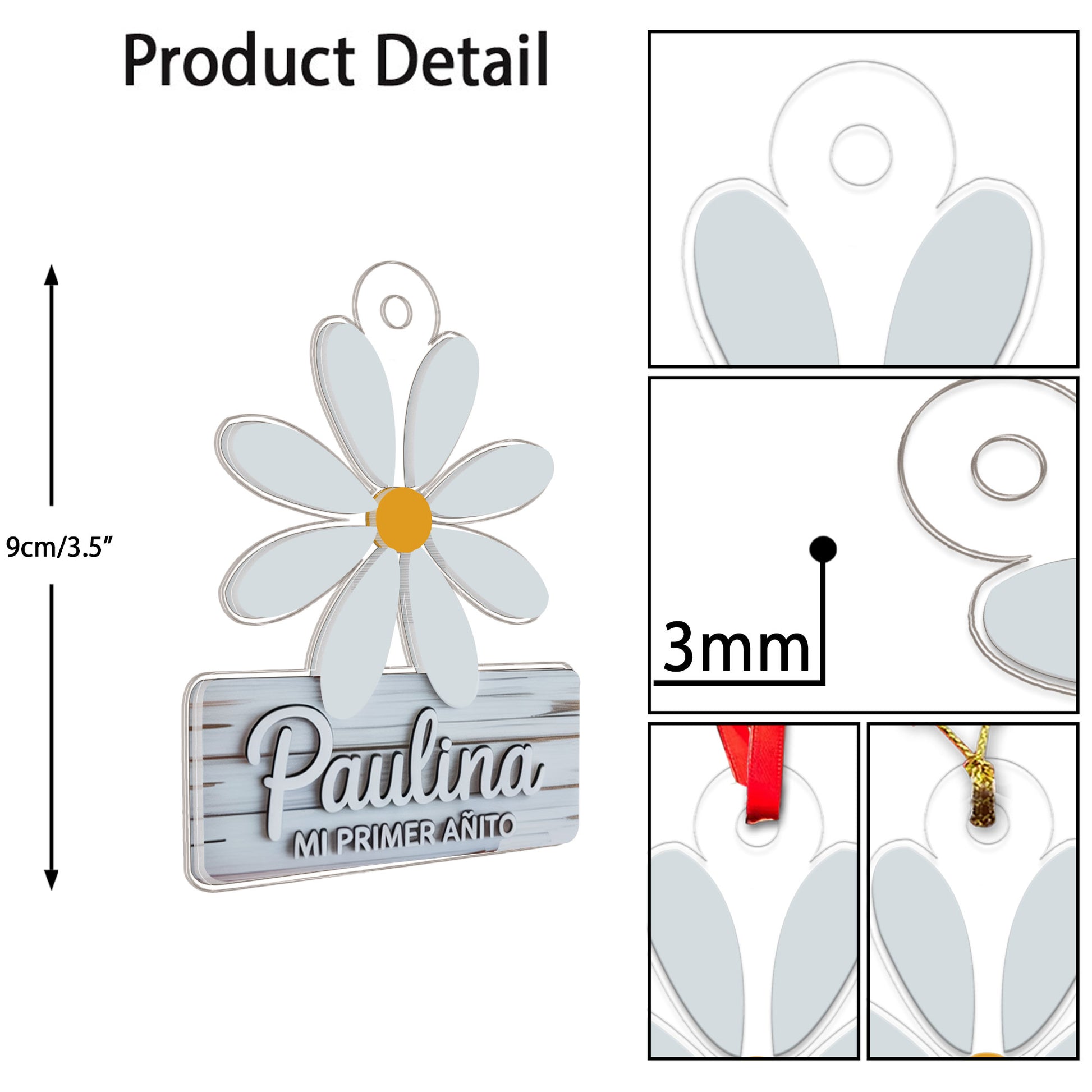 Personalized Daisy Flower