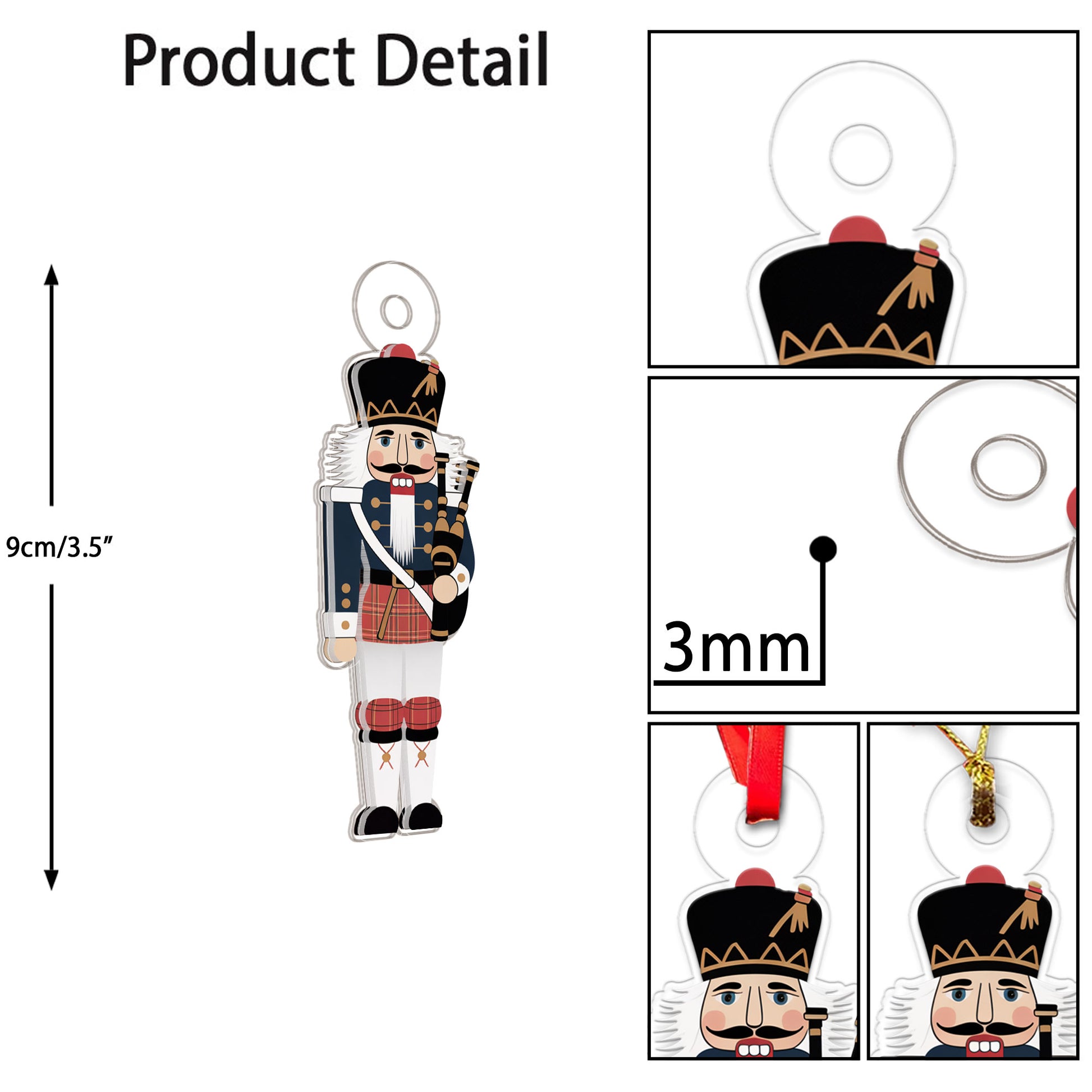 Nutcracker Ornament 1 Acrylic Ornament Christmas Gift