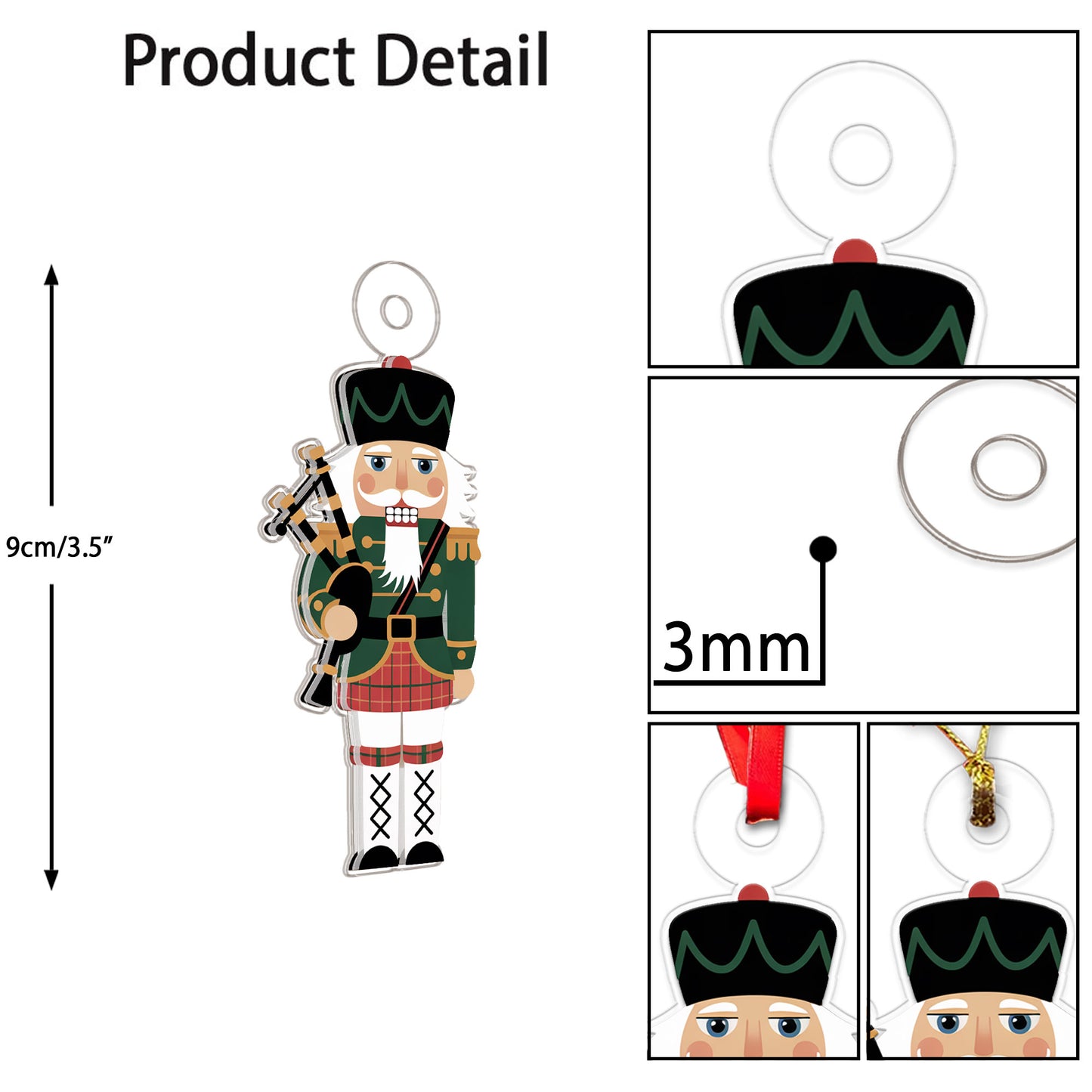 Nutcracker Ornaments 2 Acrylic Ornament Christmas Gift