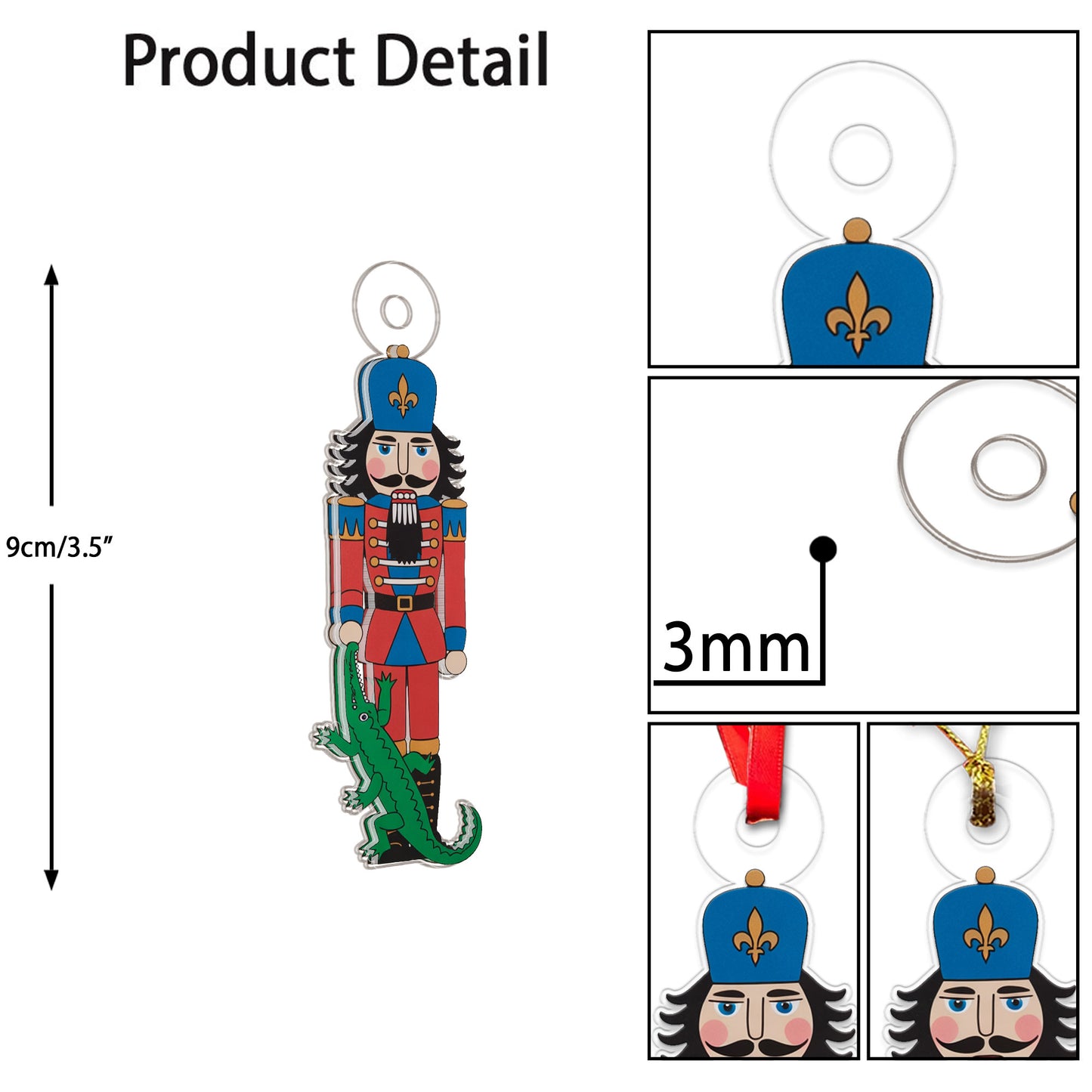 Nutcracker Alligator Chritsmas Acrylic Ornament Christmas Gift