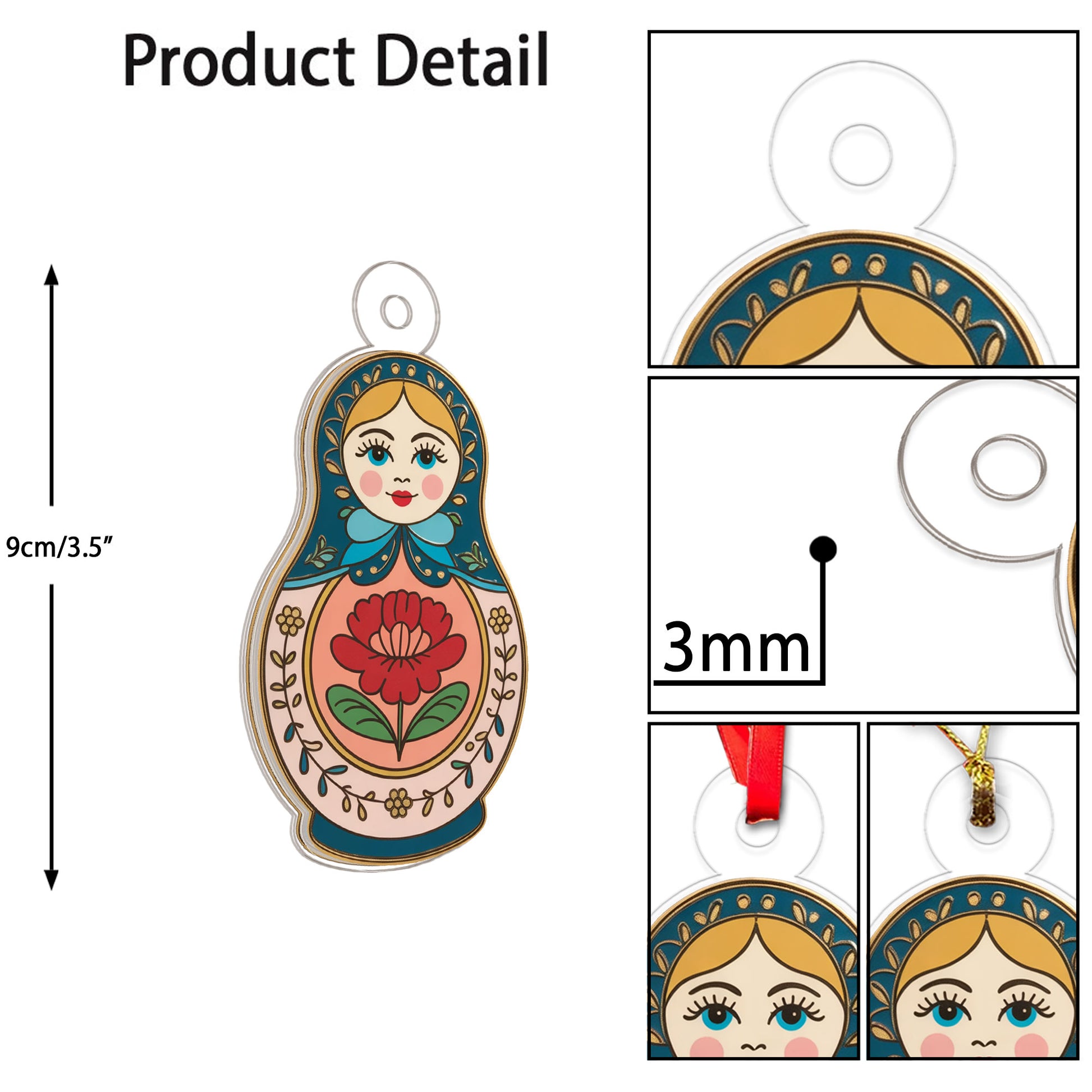 The Nesting Doll Acrylic Ornament Christmas Gift
