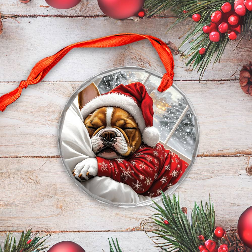 French Bulldog Sleeping In Bed Design 3