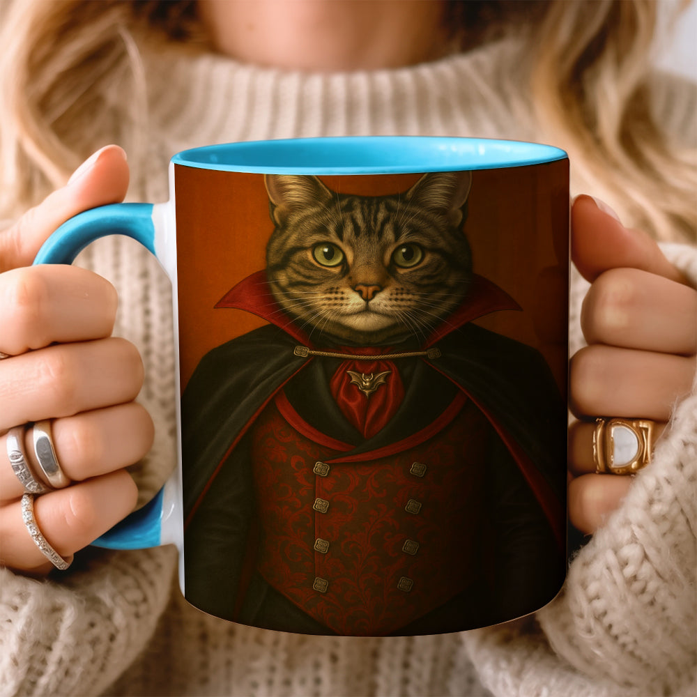 Custom Photo Vampire Cat MugGift For Cat Lovers