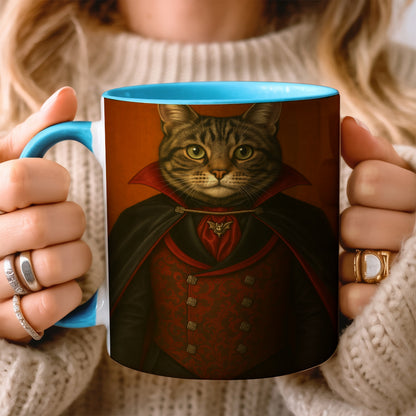 Custom Photo Vampire Cat MugGift For Cat Lovers