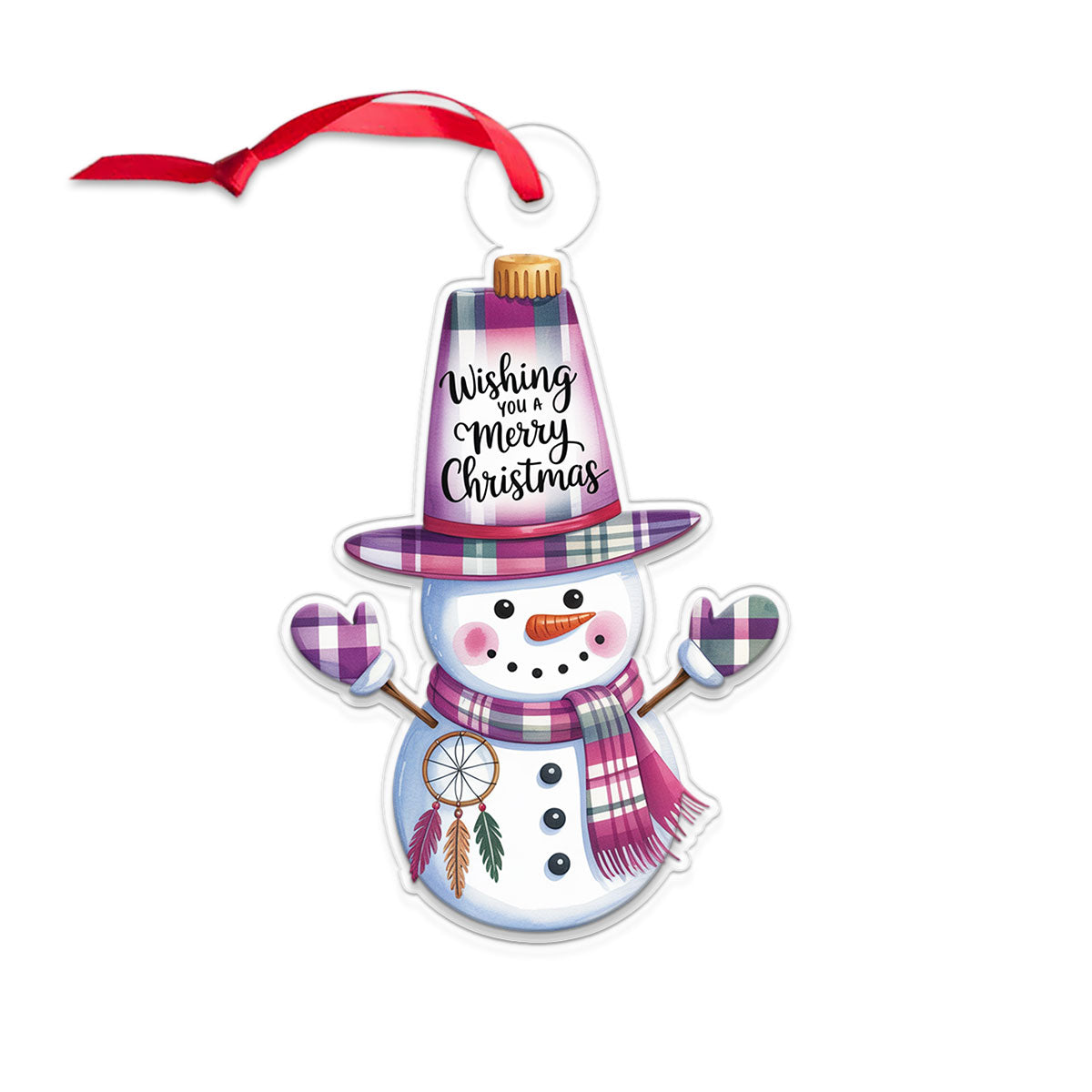 Personalized Snowman Warrior 2 Acrylic Ornament Christmas Gift