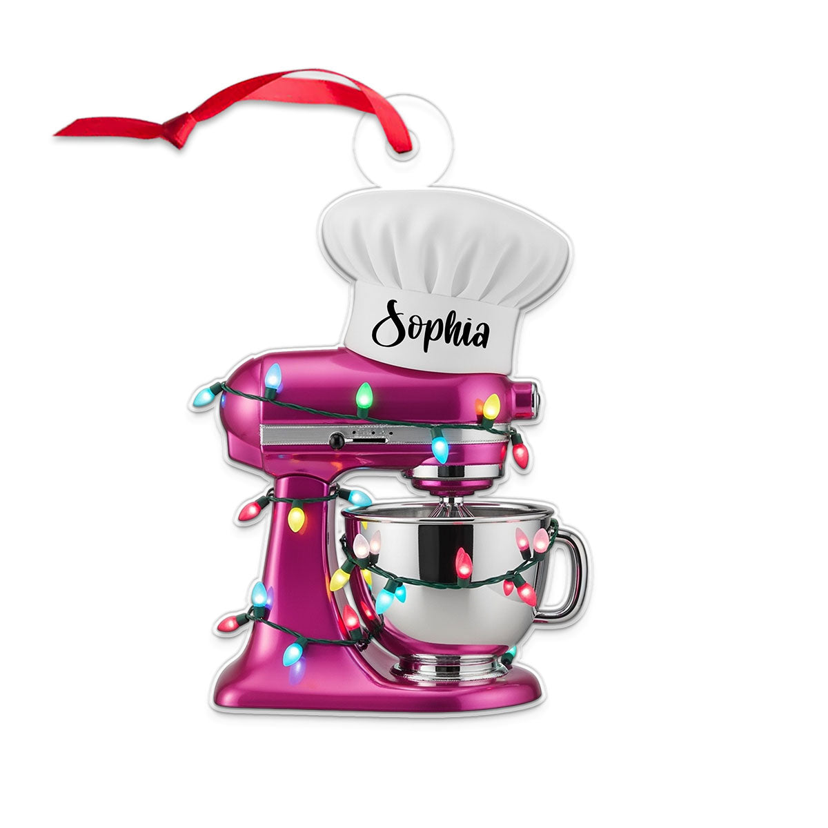 Custom Name Baking Mixer Lights Christmas Acrylic Ornament Christmas Gift