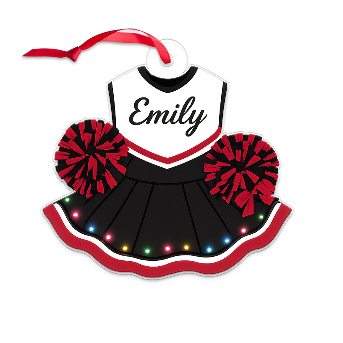 Custom Cheer Uniform Christmas Acrylic Ornament Christmas Gift