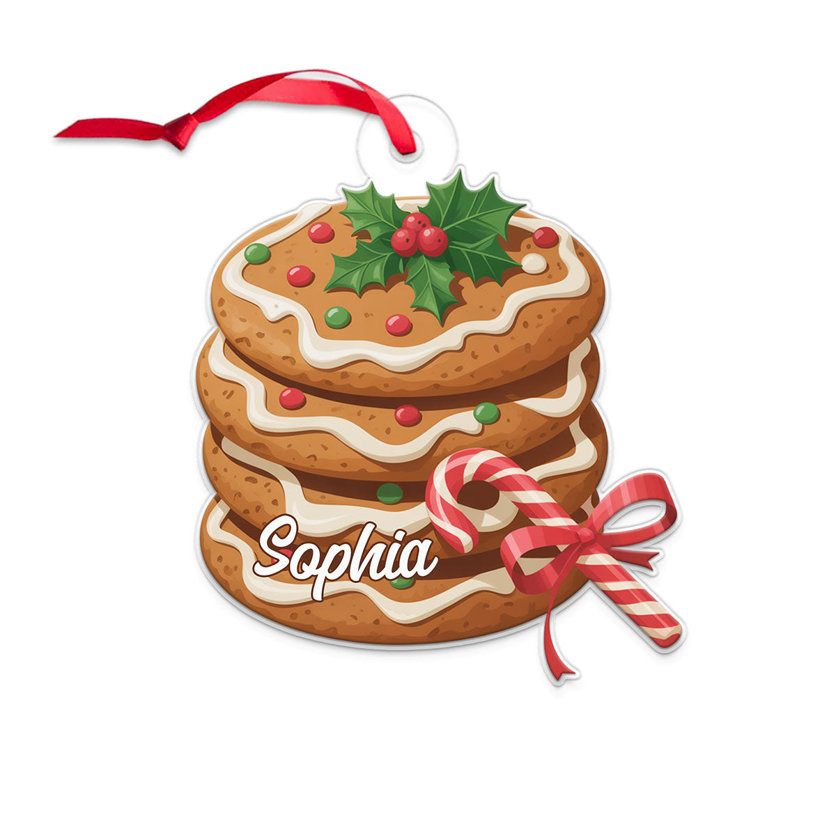 Custom Name Cookies Christmas