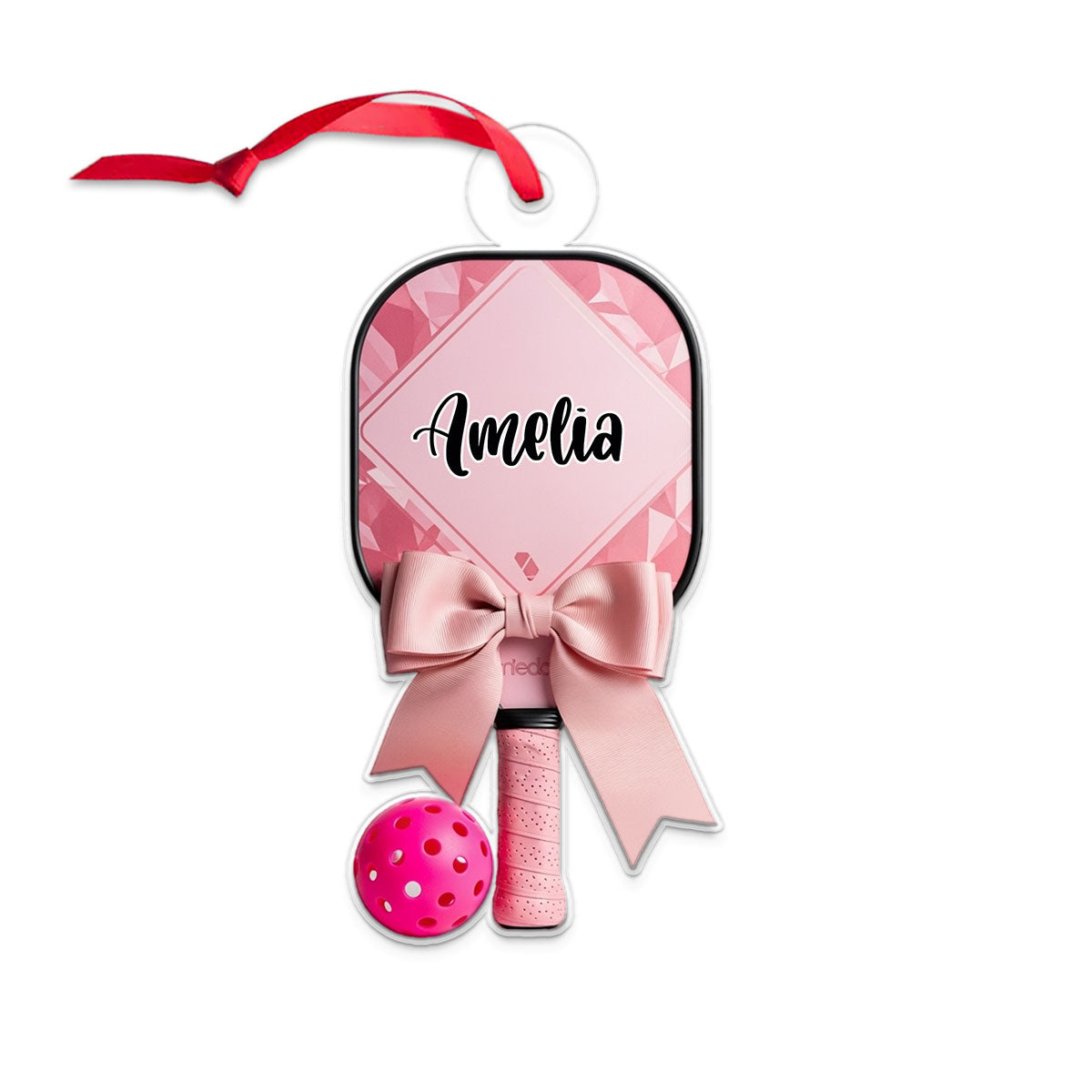 Custom Name Pickleball For Girl Acrylic Ornament Christmas Gift