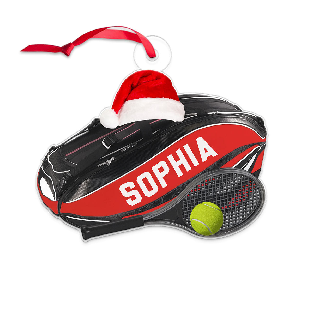 Custom Name Tennis Player Xmas Gift Acrylic Ornament Christmas Gift