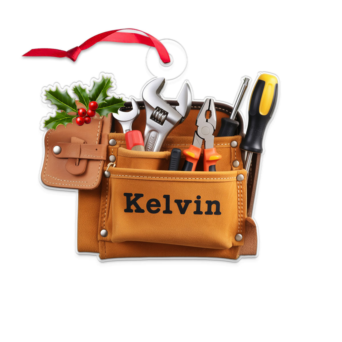 Custom Name Tools Belt Bag For Handyman Acrylic Ornament Christmas Gift