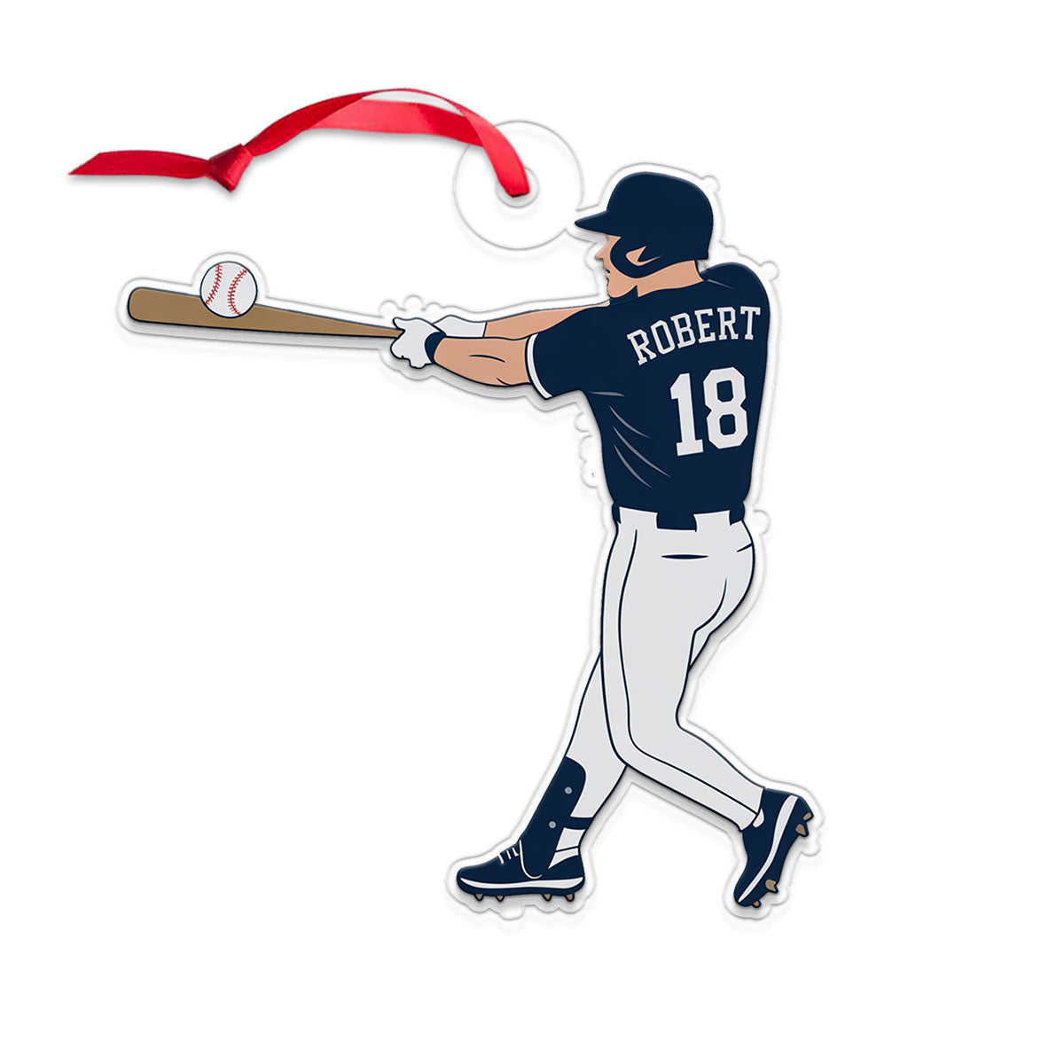 Custom Personalized Baseball Boy Acrylic Ornament Christmas Gift