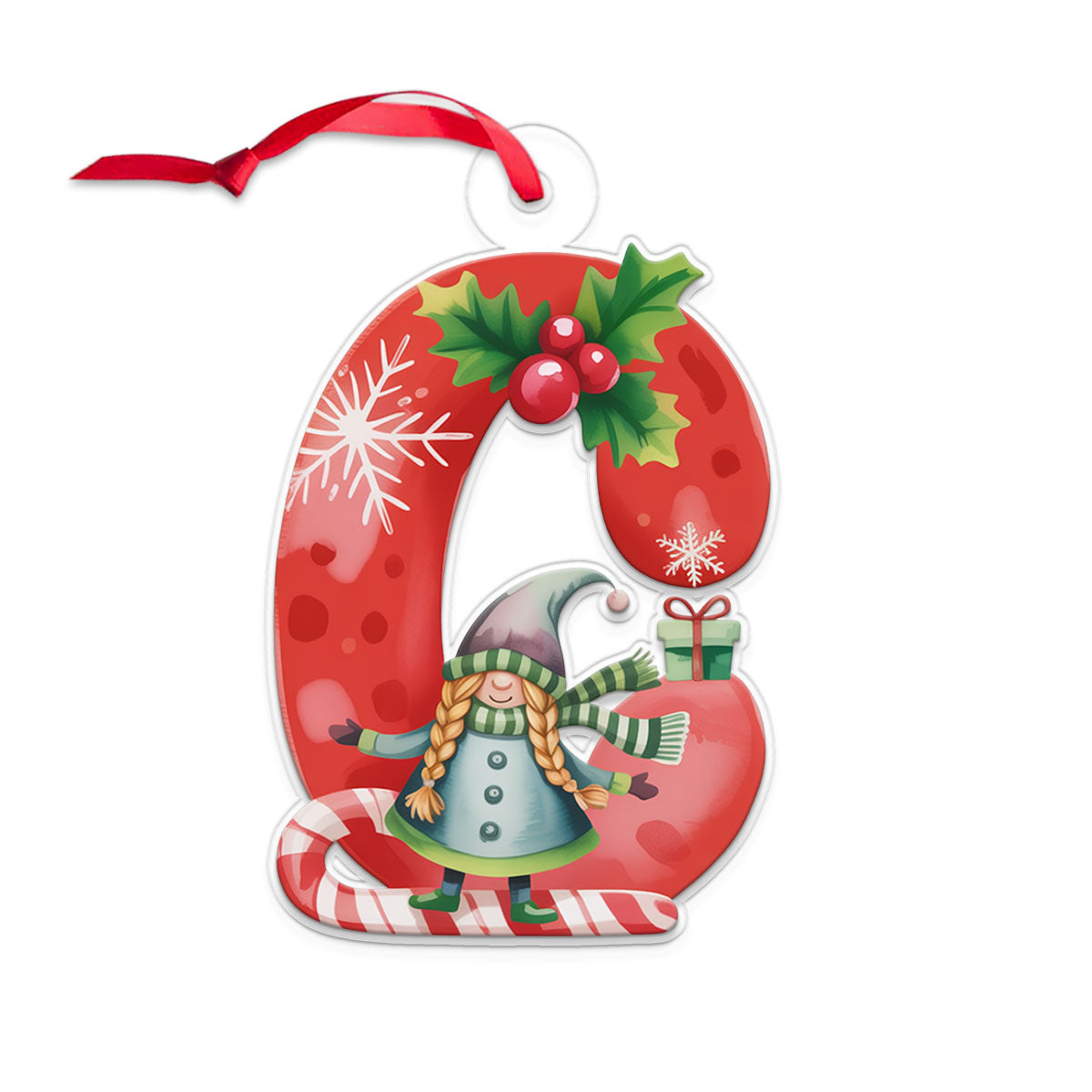 Letter C Christmas Ornaments copy Acrylic Ornament Christmas Gift