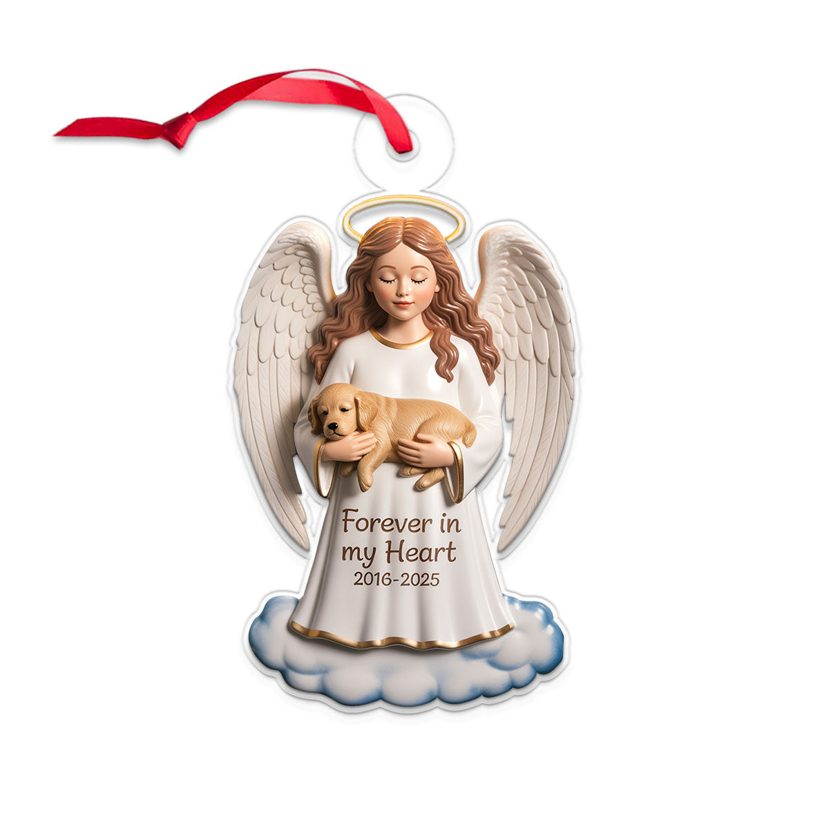 Personalized Pet Christmas Memorial Sympathy Gifts For Dogs, Cats copy Acrylic Ornament Christmas Gift