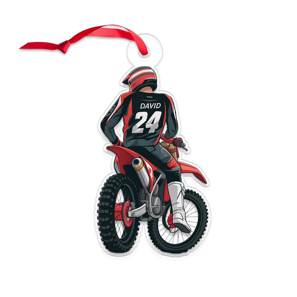 personalized ornament for Biker Racer-2 Acrylic Ornament Christmas Gift