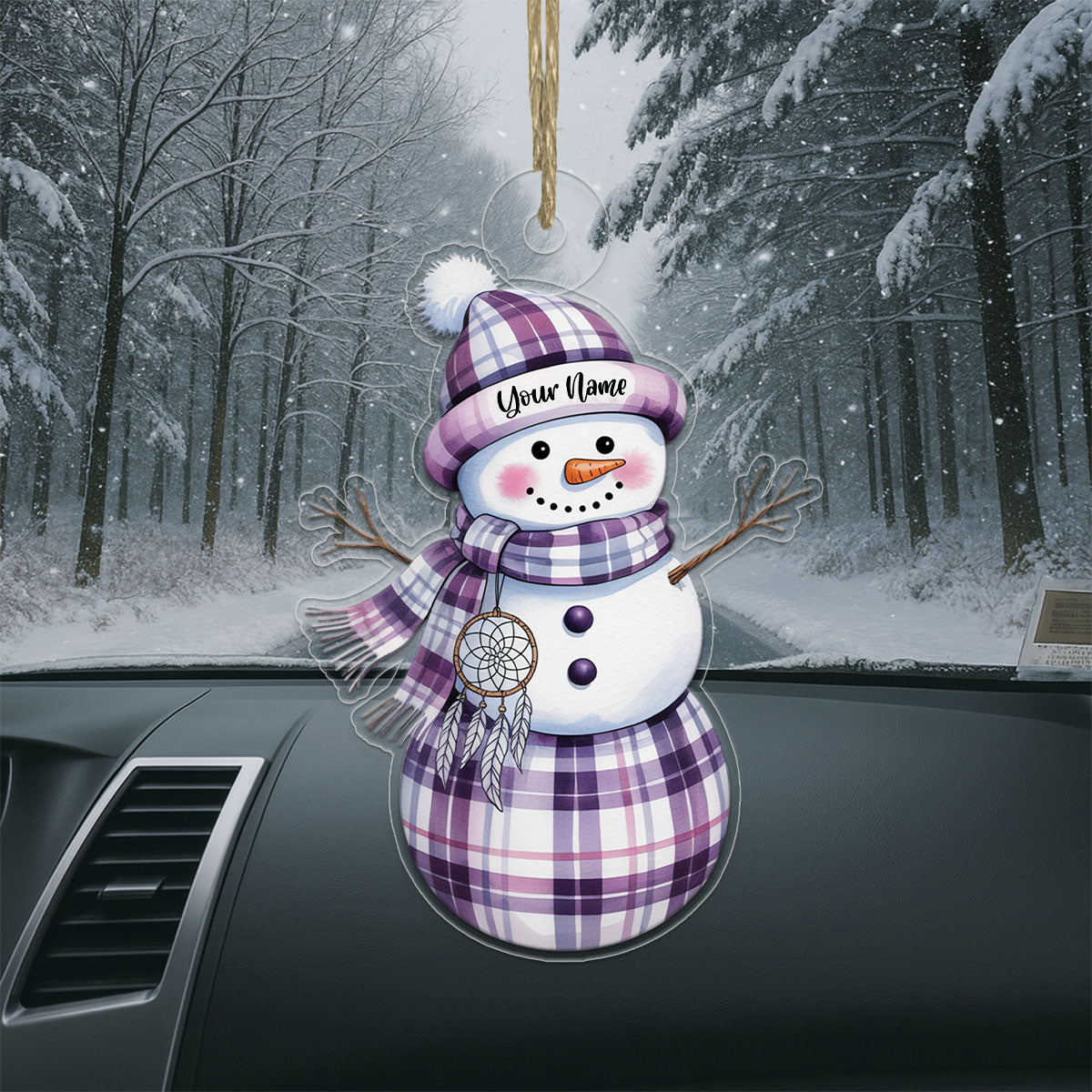 Personalized Snowman Warrior 1 Acrylic Ornament Christmas Gift