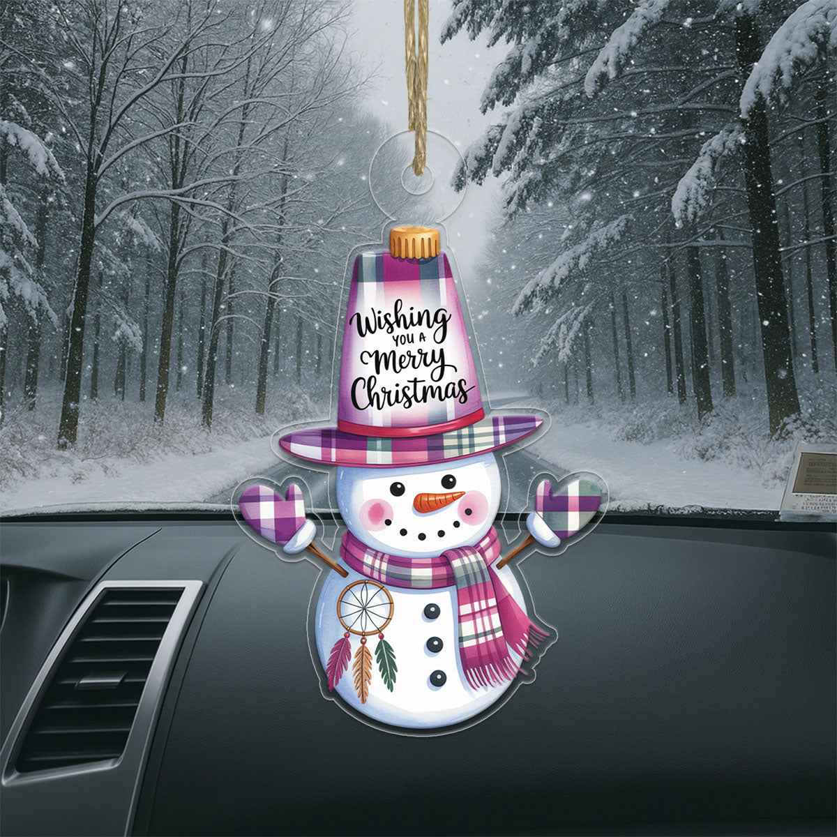 Personalized Snowman Warrior 2 Acrylic Ornament Christmas Gift