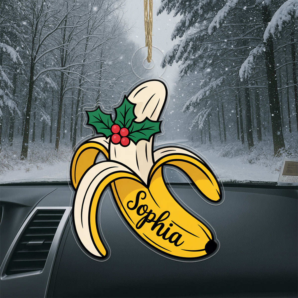 Banana Acrylic Ornament Acrylic Ornament Christmas Gift