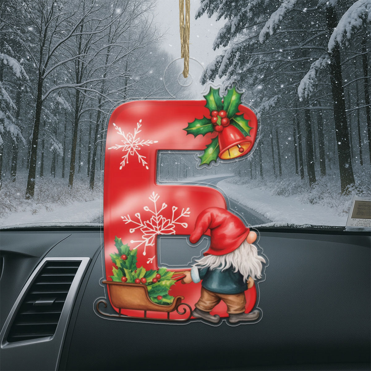 Christmas Initial Letter E Christmas Tree Acrylic Ornament Christmas Gift