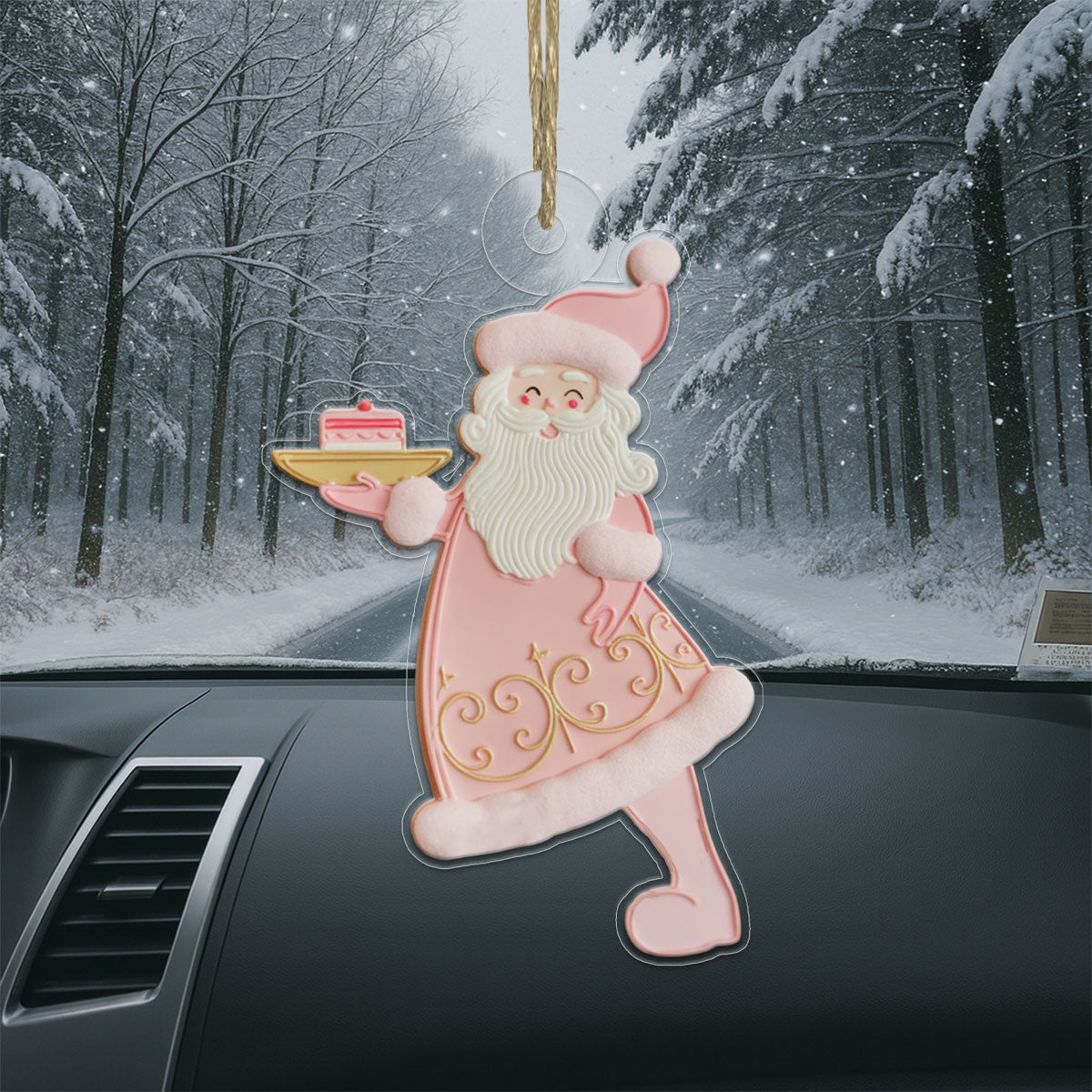 Personalized Santa Claus Macaron Acrylic Ornament Christmas Gift