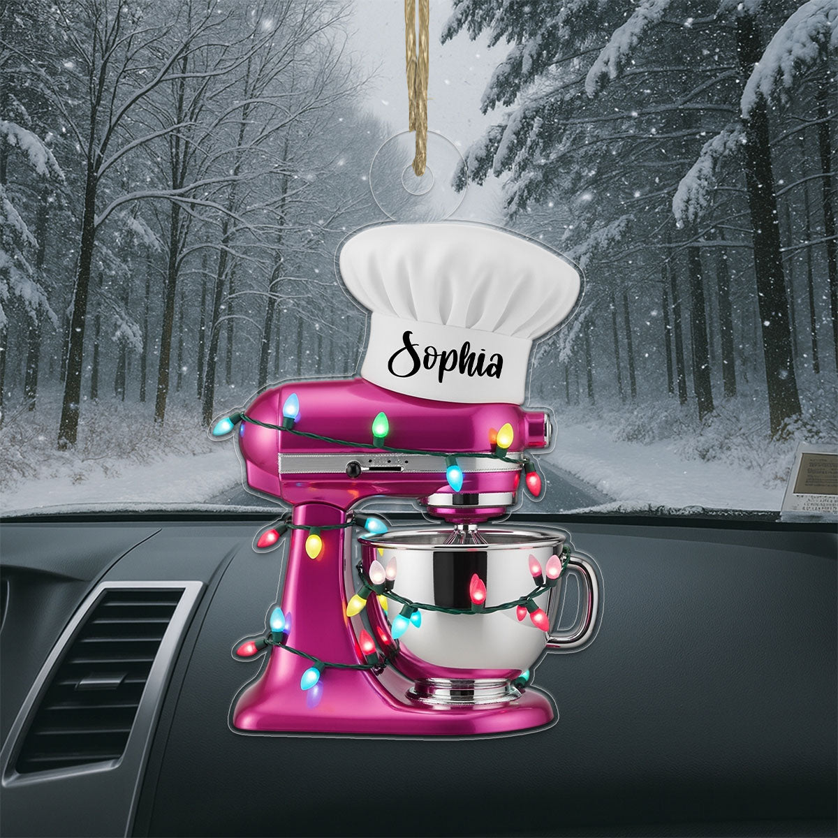 Custom Name Baking Mixer Lights Christmas Acrylic Ornament Christmas Gift