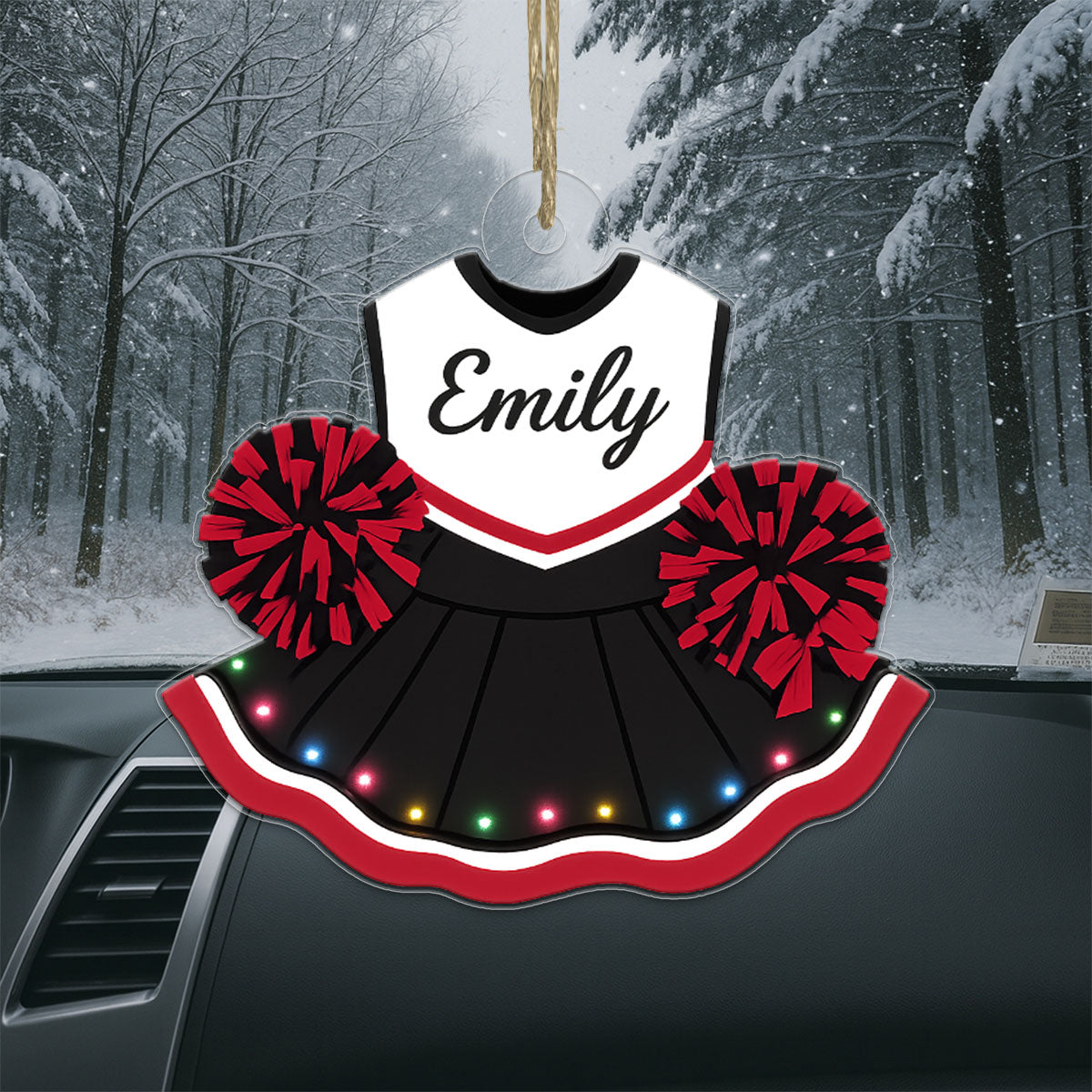 Custom Cheer Uniform Christmas Acrylic Ornament Christmas Gift