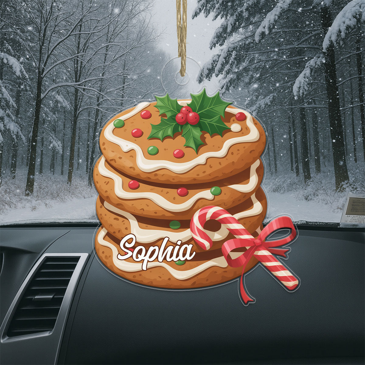 Custom Name Cookies Christmas