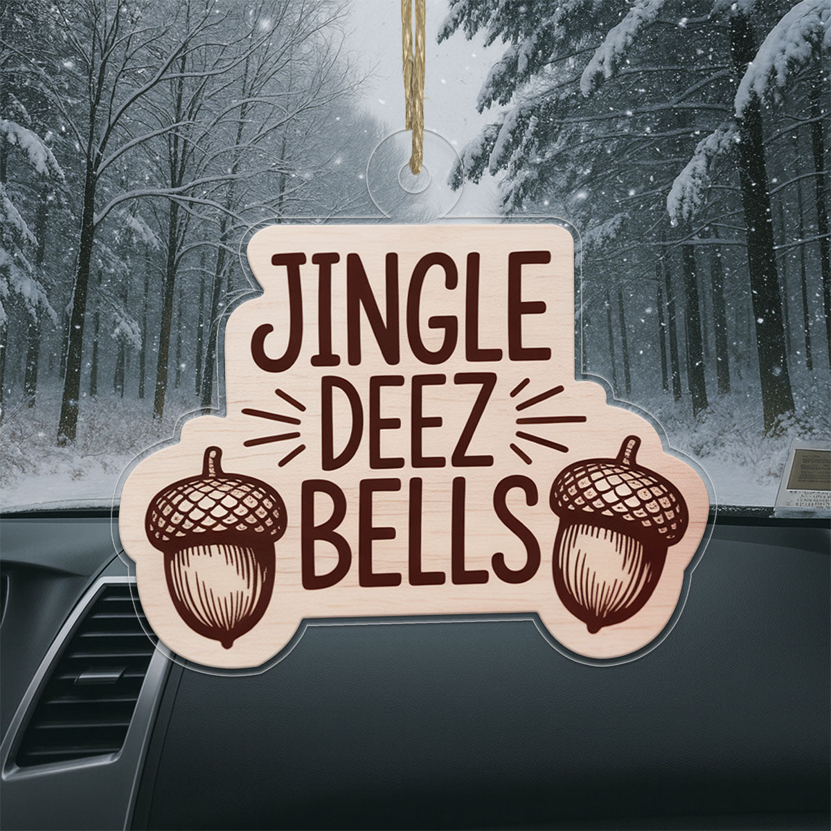 Deez Nuts Funny Ornament, Inappropriate Christmas Ornament, Naughty Adult Gag Gift, Joke Ornament, Holiday Humor Decoration
