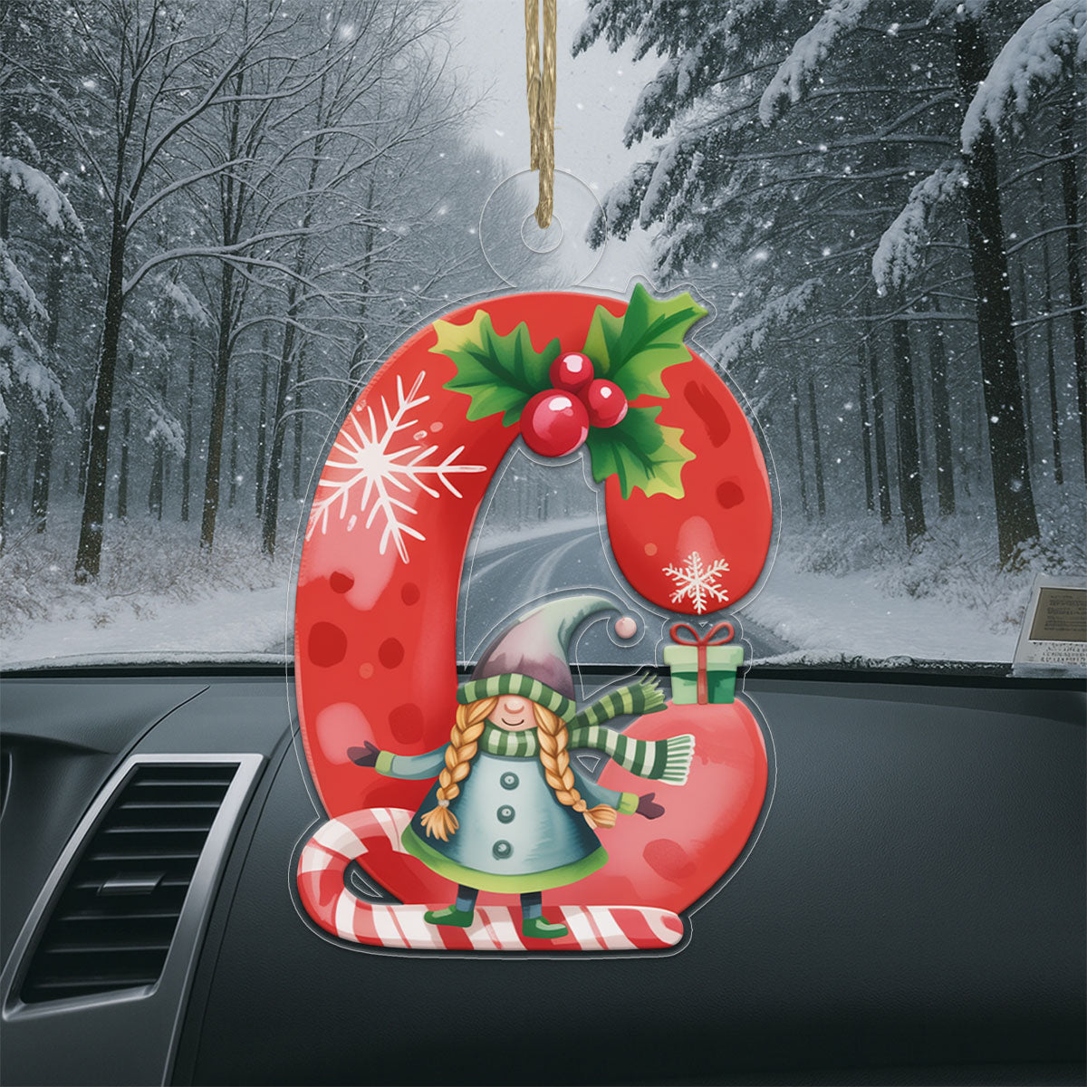 Letter C Christmas Ornaments copy Acrylic Ornament Christmas Gift