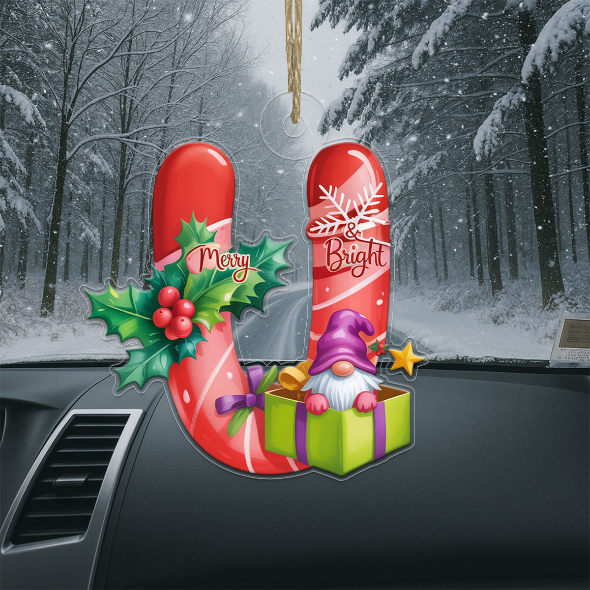 Ornament Christmas Initial Letter U Acrylic copy Acrylic Ornament Christmas Gift