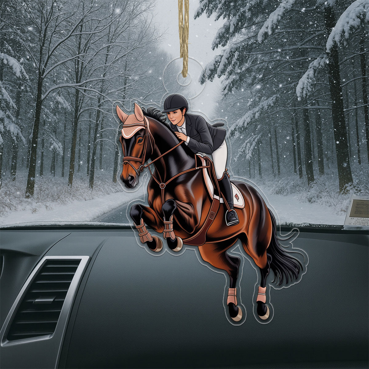 Personalized Acrylic Ornament For Horse Lover 1 Acrylic Ornament Christmas Gift