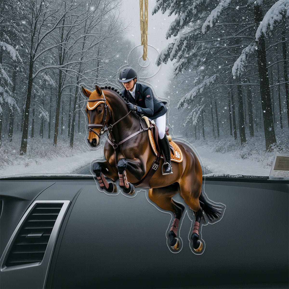 Personalized For Horse Lover 2 Acrylic Ornament Christmas Gift