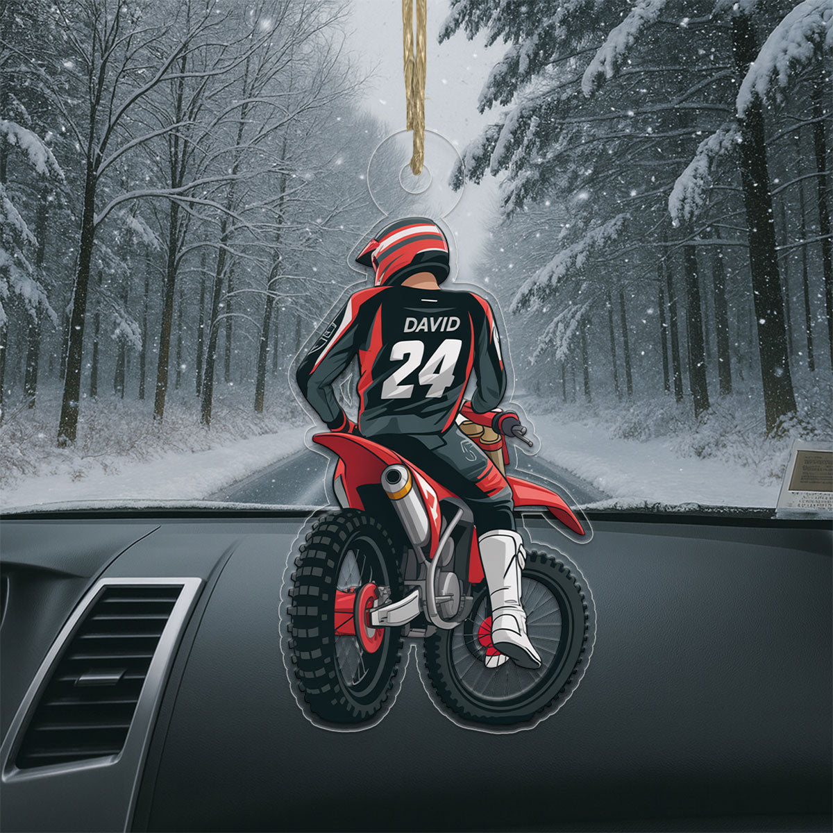 personalized ornament for Biker Racer-2 Acrylic Ornament Christmas Gift
