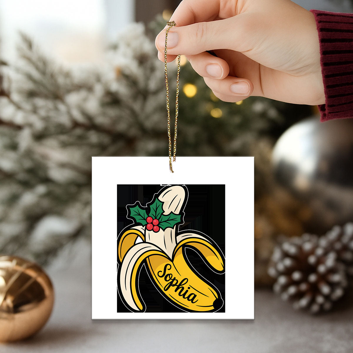 Banana Acrylic Ornament Acrylic Ornament Christmas Gift