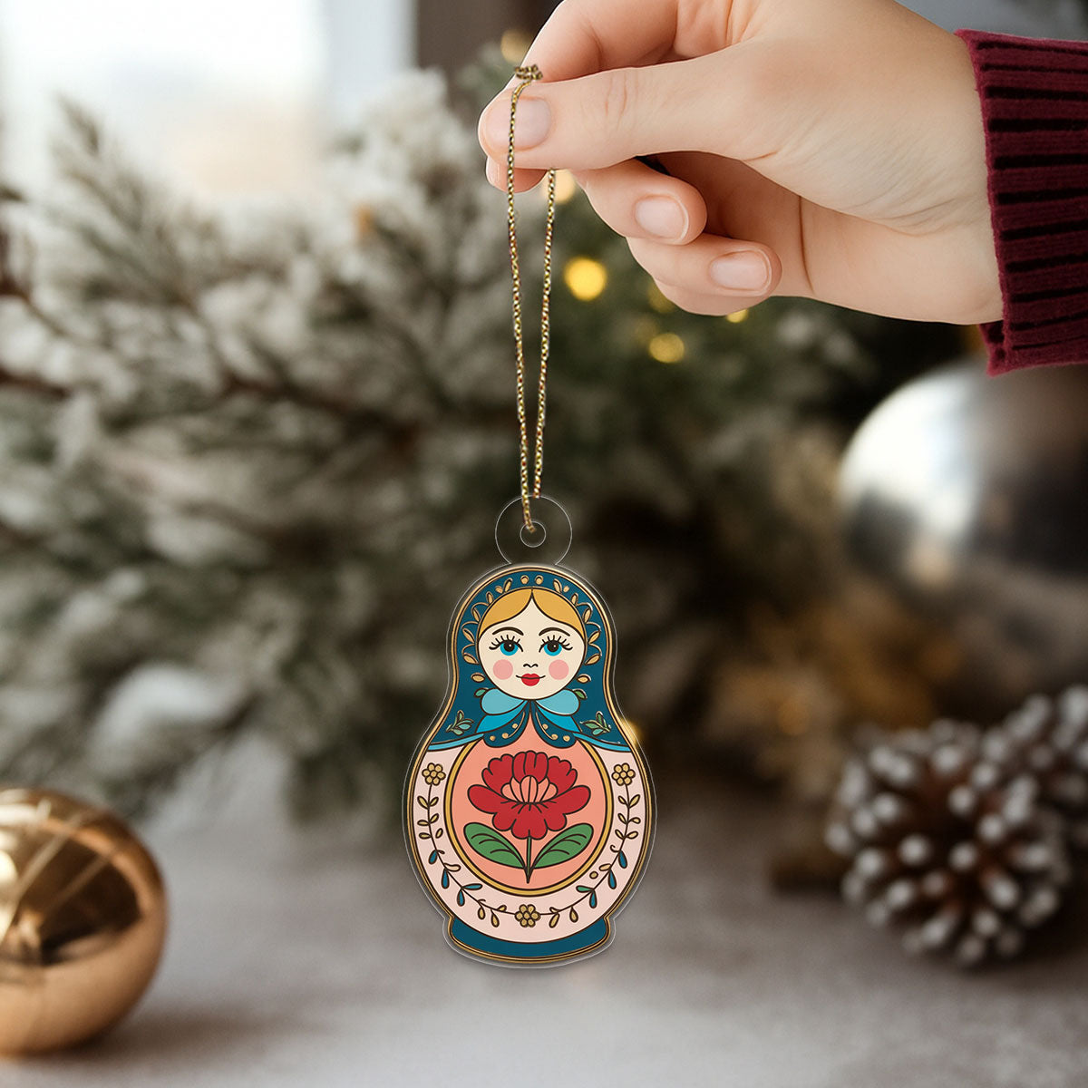 The Nesting Doll Acrylic Ornament Christmas Gift