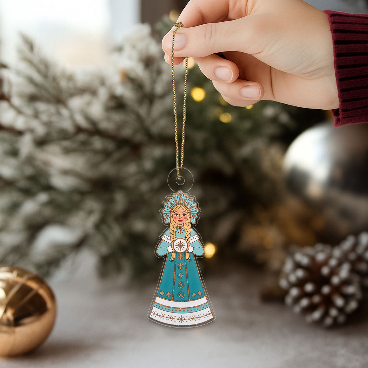 The Snow Maidern 2 Acrylic Ornament Christmas Gift