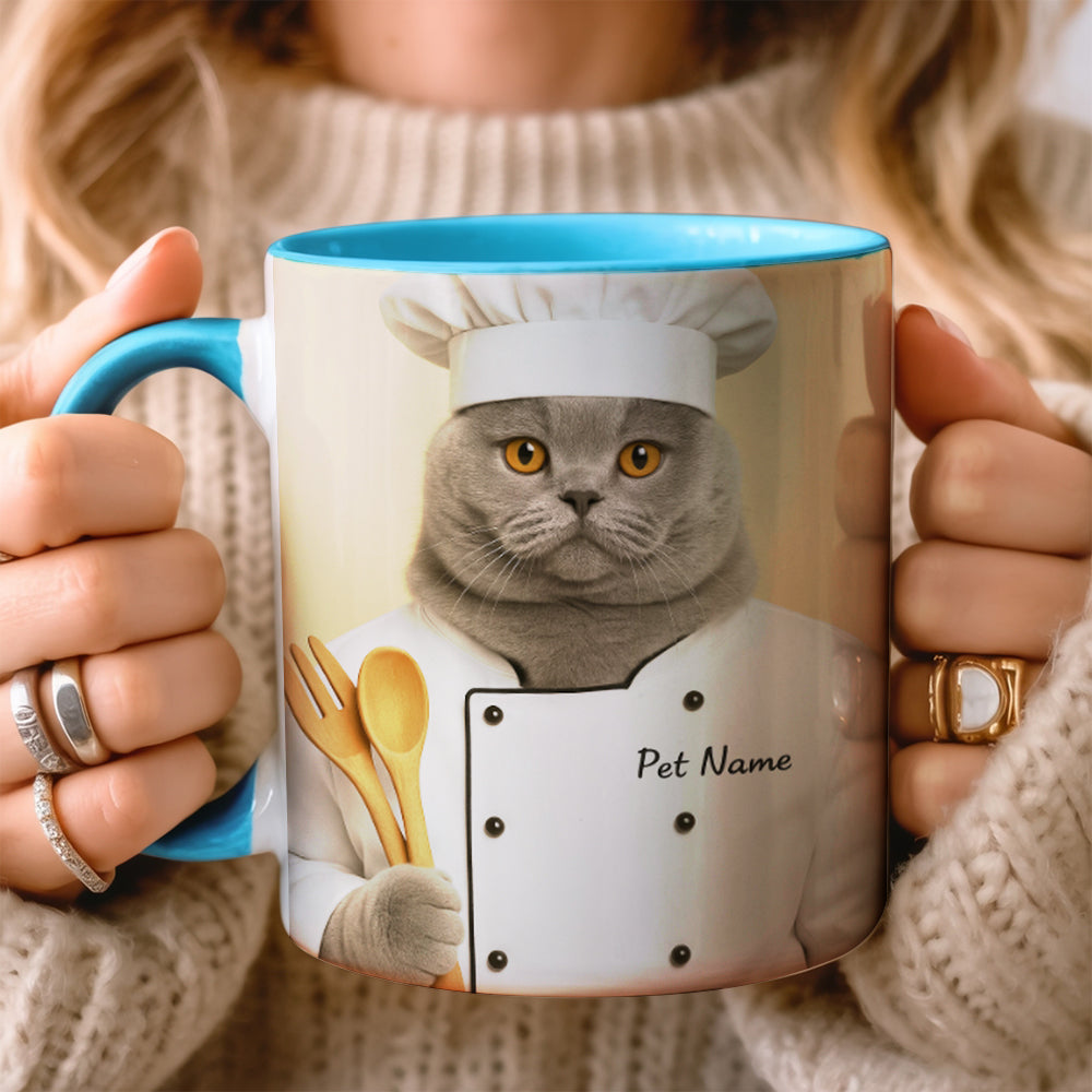 Custom Photo Cat Chef For Cat Lover