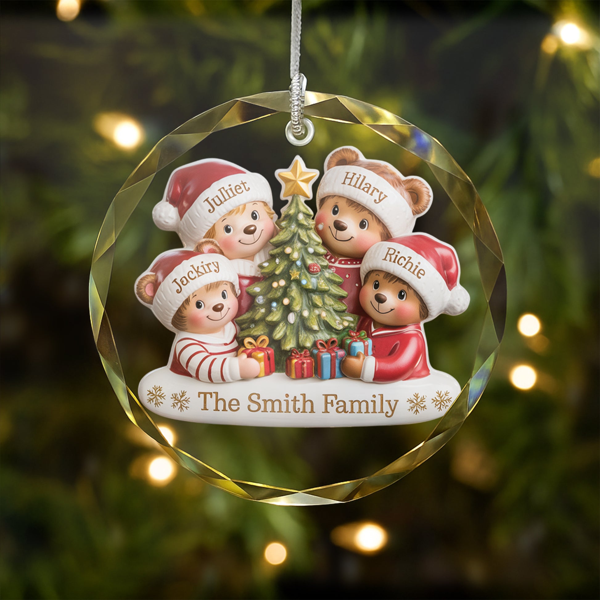 Personalize Christmas Family Ornament