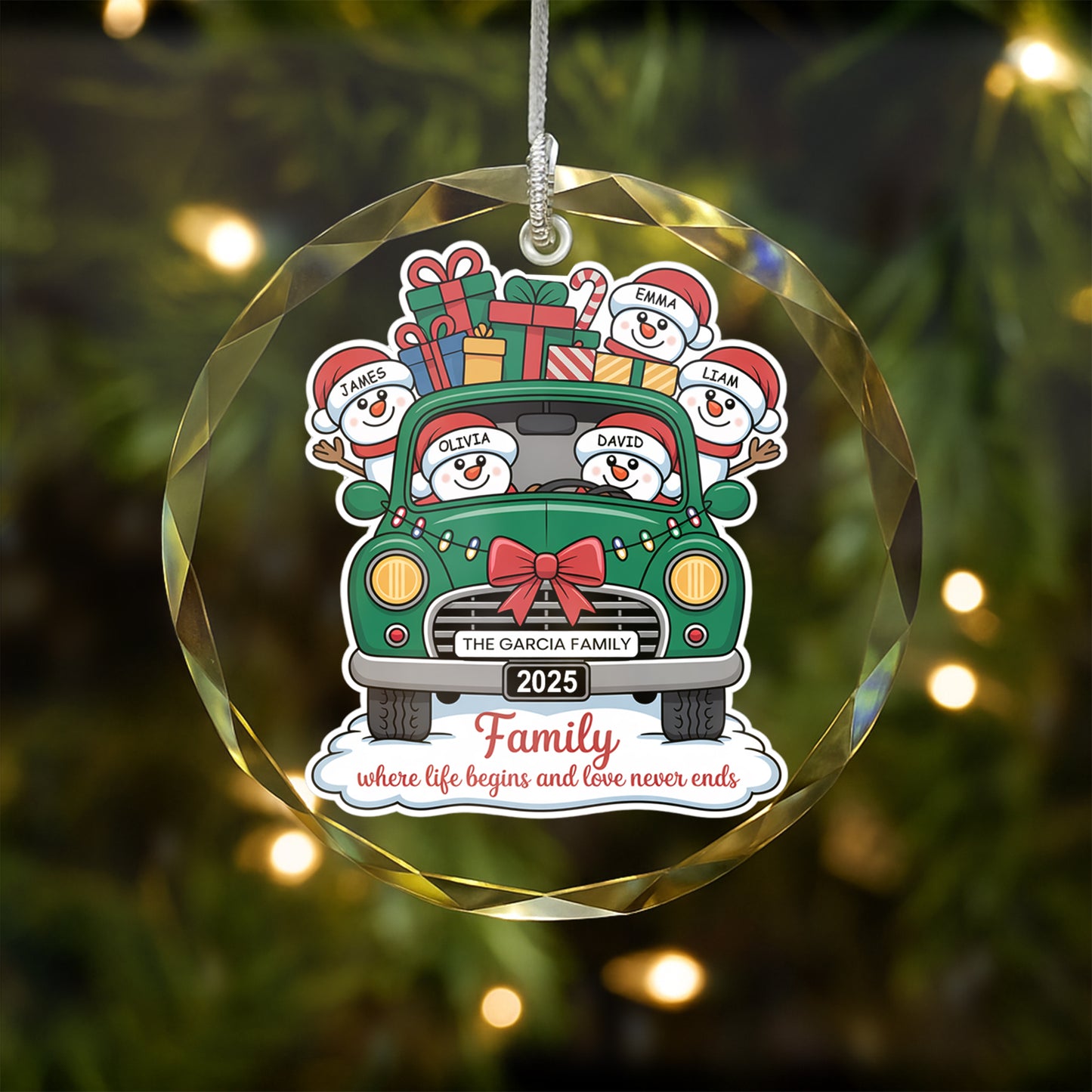 Custom Family Snowman