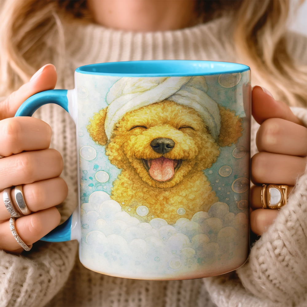 Custom Dog Potrait In Bathroom Mug