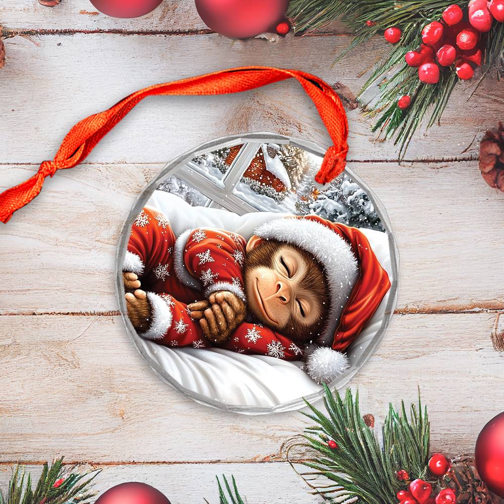 Monkey Sleeping In Bed Design 1