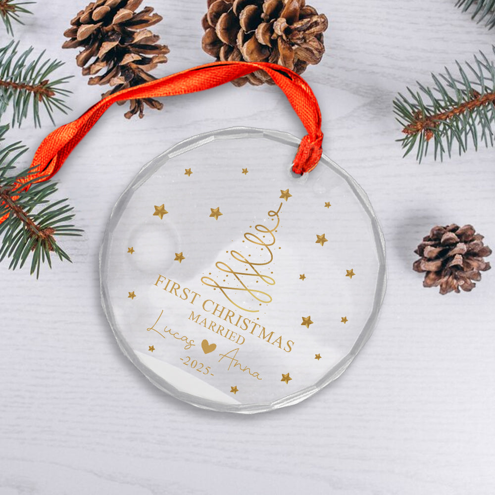Custom Name Couple Xmas Tree