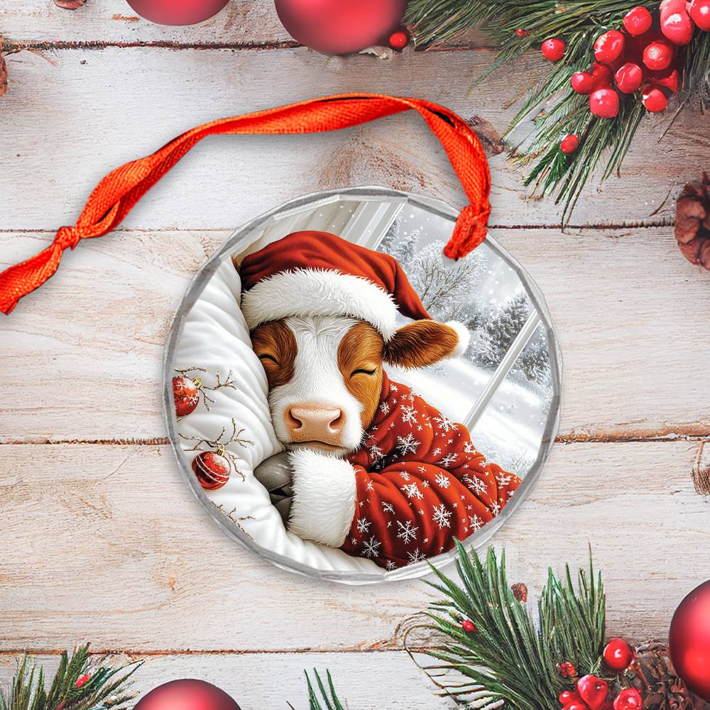 Dairy Cow Sleeping In Bed Design 4