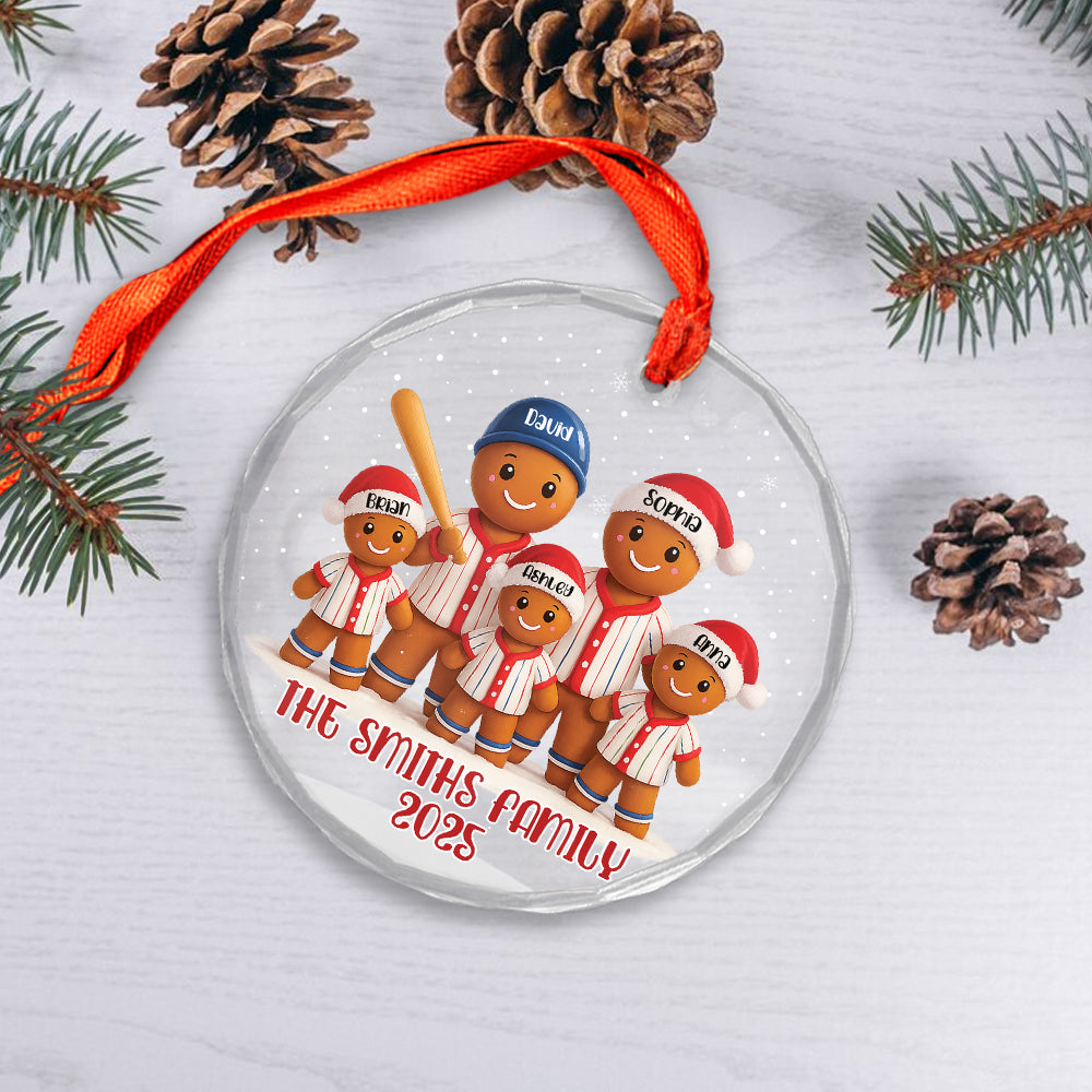 Personalized Baseball Family Gingerbread