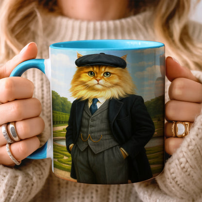 Custom Photo Pawky Blinder Cat Mug