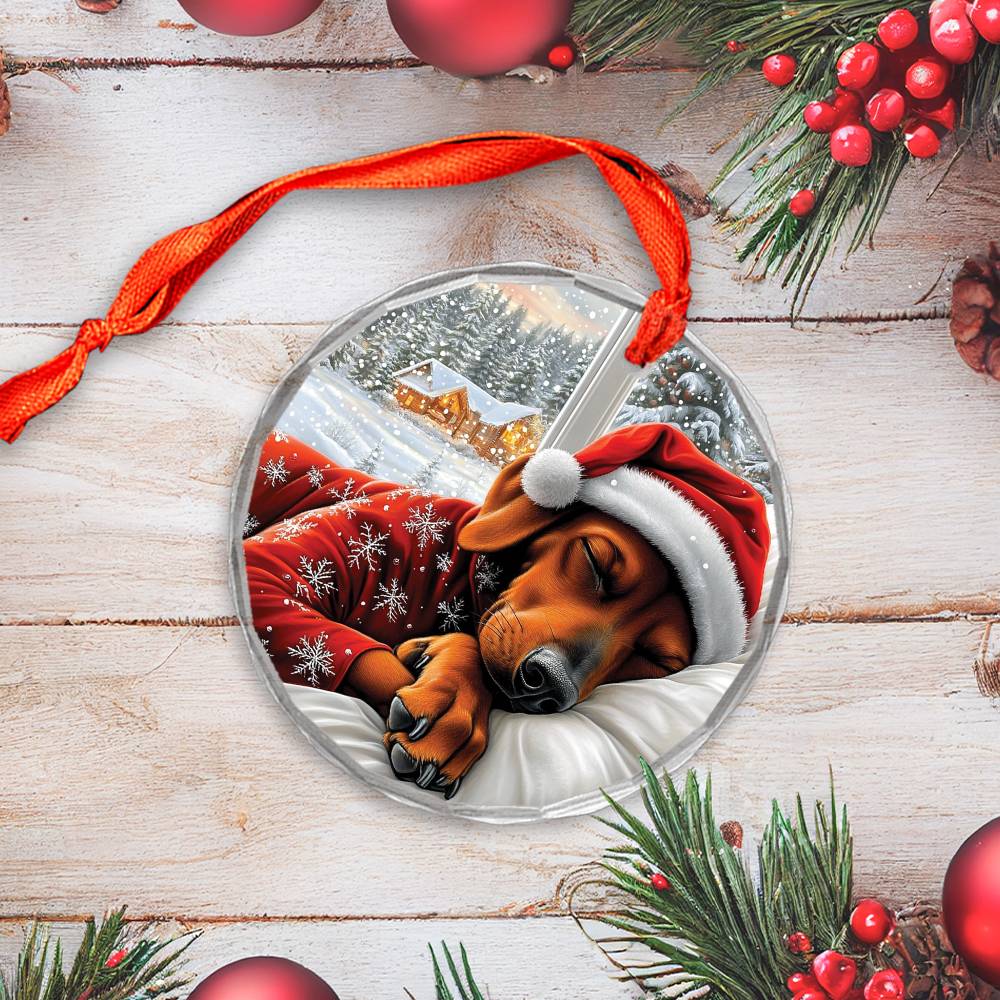 Doberman Pinscher Dog Sleeping In Bed Design 2